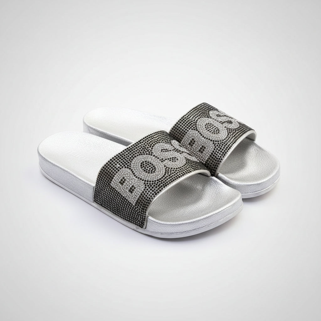 Rhinestone "BOSS" Flip Flops