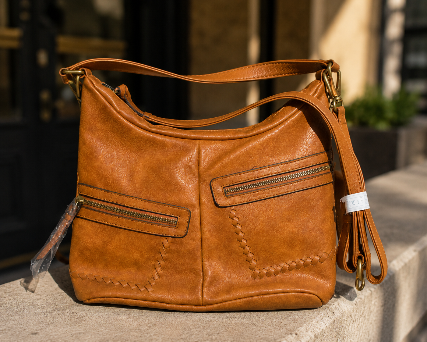 Caramel Chic Crossbody Purse