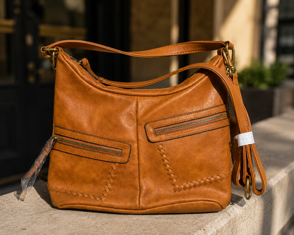 Caramel Chic Crossbody Purse