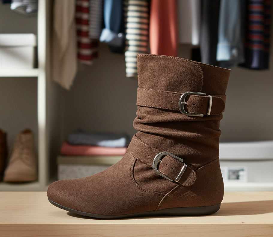 Women’s Side Buckle Ankle Boots
