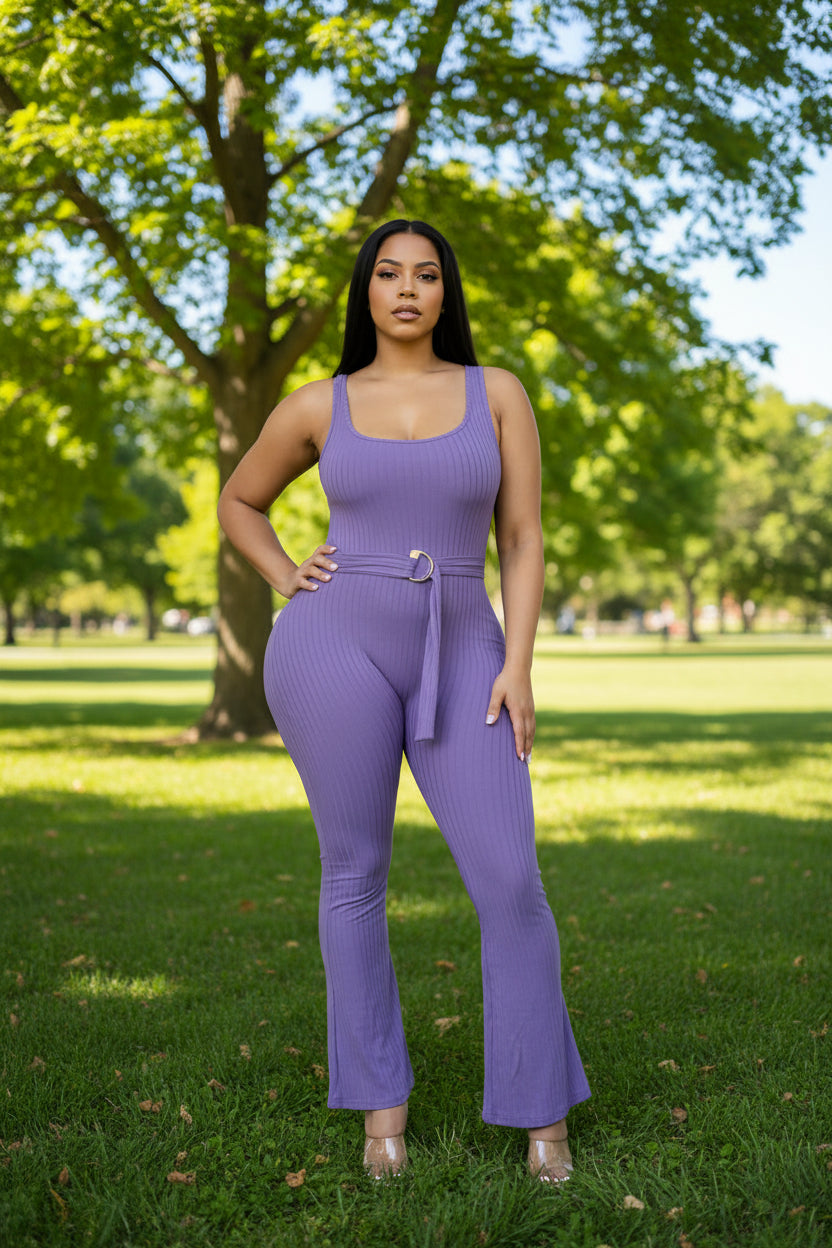Chic Fitted Romper Tie Up Belt
